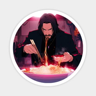 John wick eating with sticks Magnet